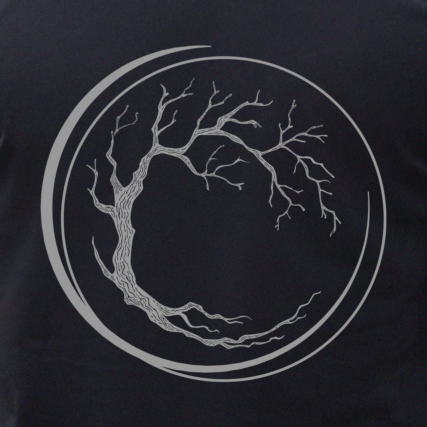 Men's T-Shirt Hiking Graphic Tee Camping Adventure Wear Nature Lover - Tree with Roots in Circle
