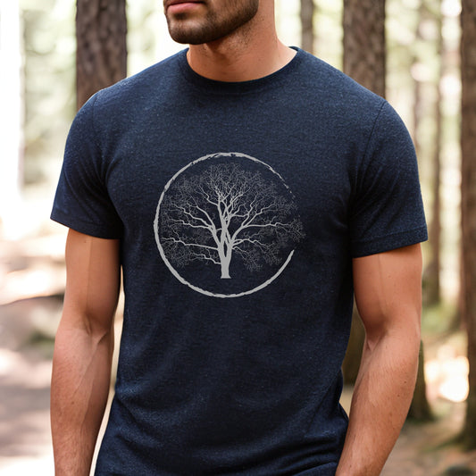 Mens Graphic Tee Tree T-Shirt Adventure Outdoorsy Nature Shirt